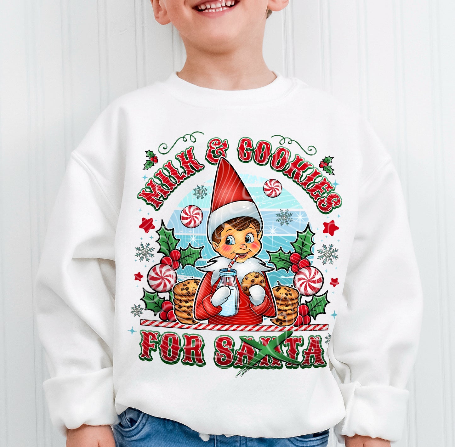 Matching DTF Series - Set Series - Milk & Cookies for Santa’s Boy Helper G114