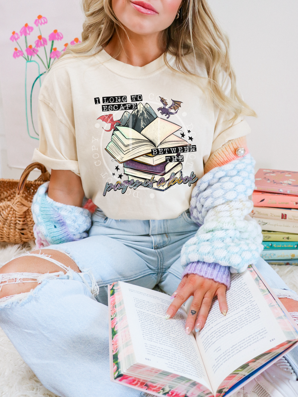 Pages of a book DTF Transfer Film TE104 iheartcustoms