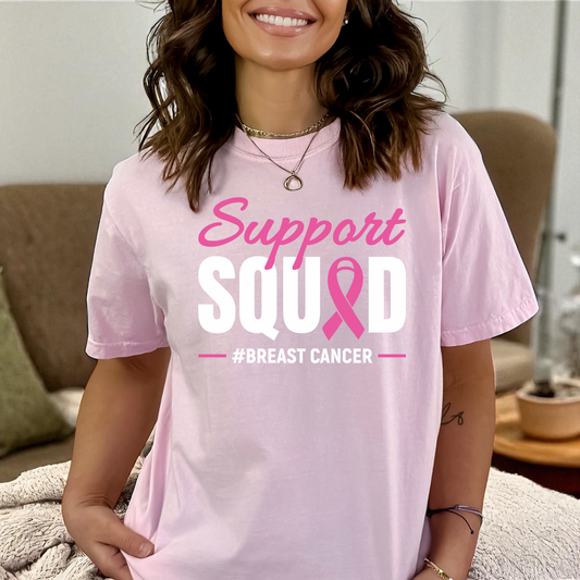 Breast Cancer support squad DTF Transfer Film CF095