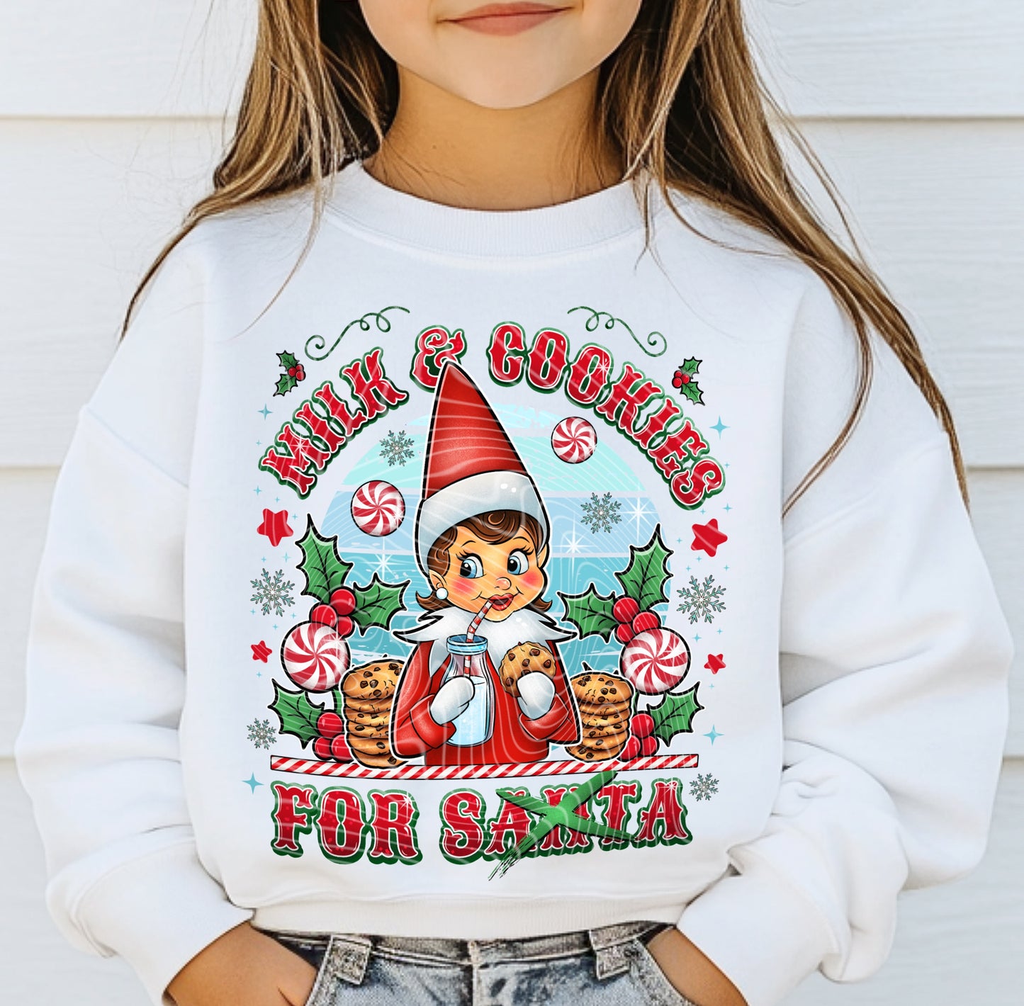 Matching DTF Series - Set Series - Milk & Cookies for Santa’s Girl Helper G114