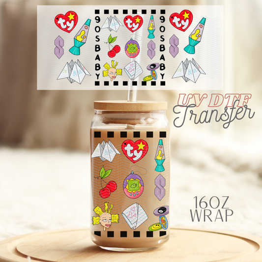 90’s retro Baby - 16oz UV DTF Transfer Film