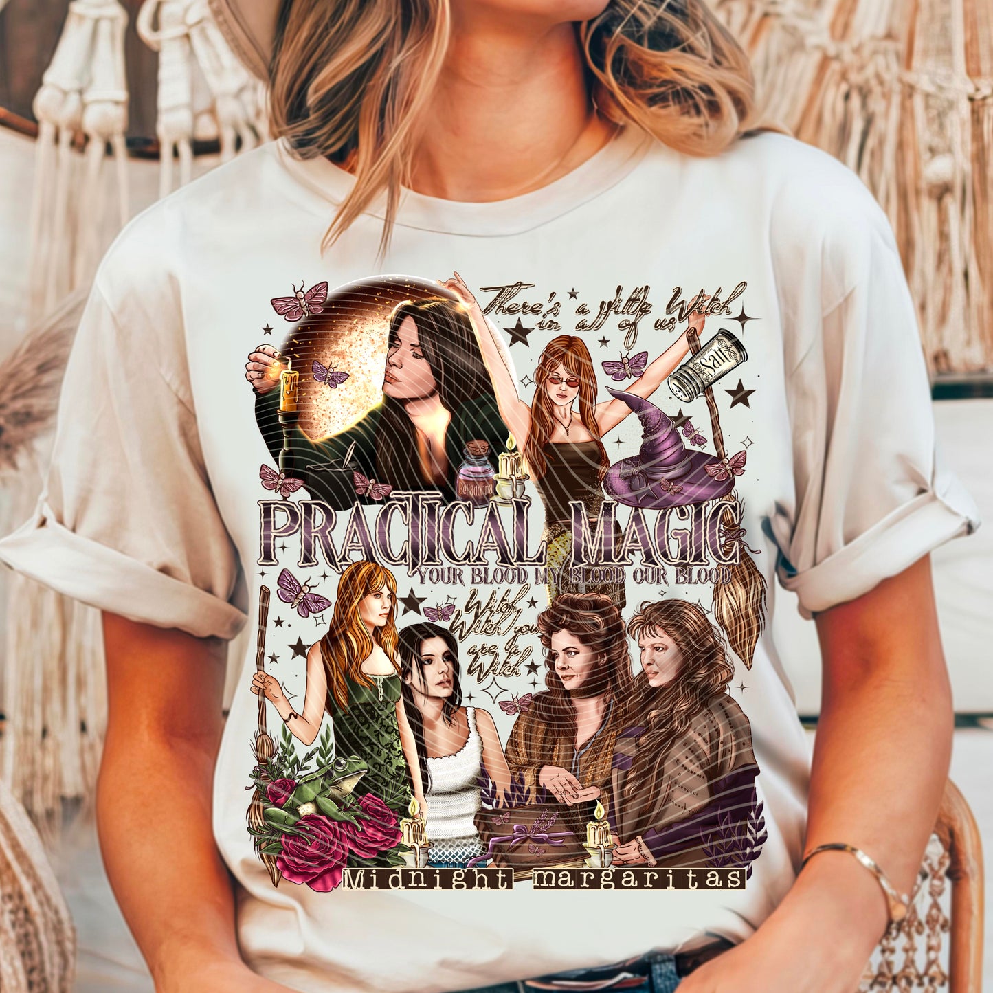 Midnight Margaritas Sisters DTF Transfer Film A094