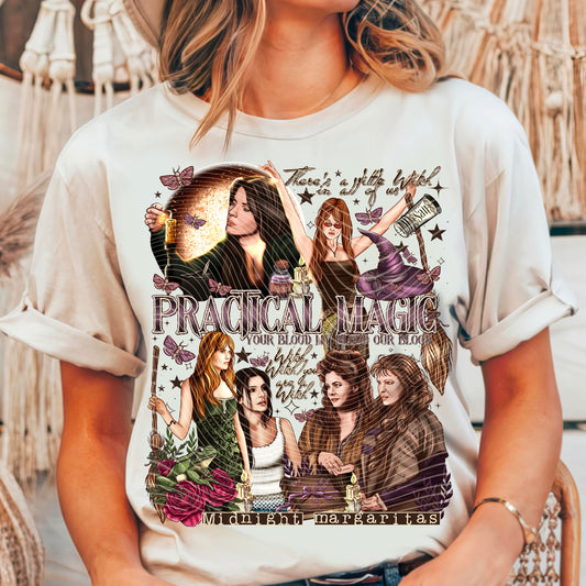 Midnight Margaritas Sisters DTF Transfer Film A094