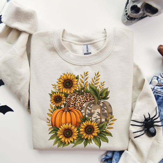 Sunflower pumpkins DTF Transfer Film CF095