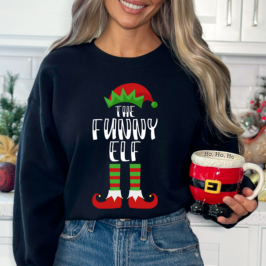 Matching Family Funny Elf DTF Transfer Film 9424