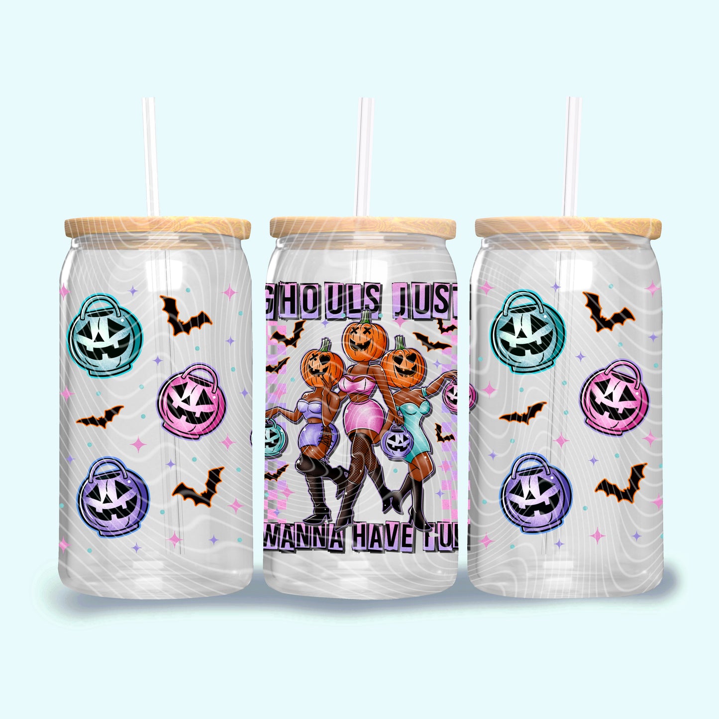 Ghouls just wanna have fun Tone 3 - 16oz UV DTF Transfer Film G084