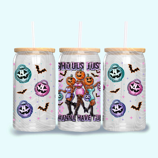 Ghouls just wanna have fun Tone 3 - 16oz UV DTF Transfer Film G084