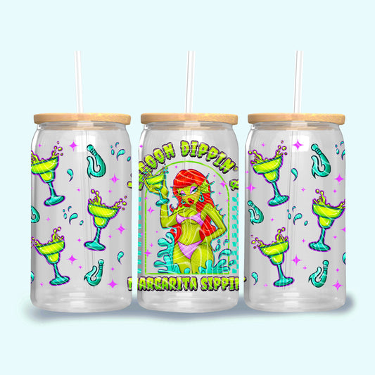 Lagoon Dippin’ & Margarita Sippin’ 16oz UV DTF Transfer Film G055