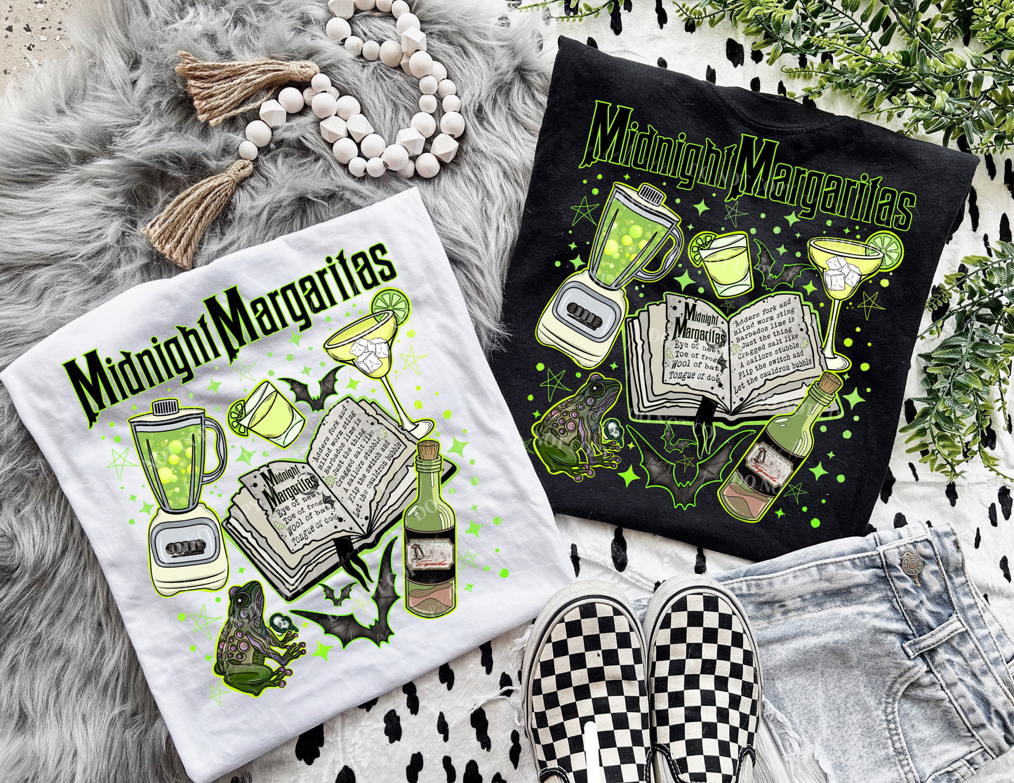 Matching DTF Series - Set Series - Midnight Margaritas Green L084