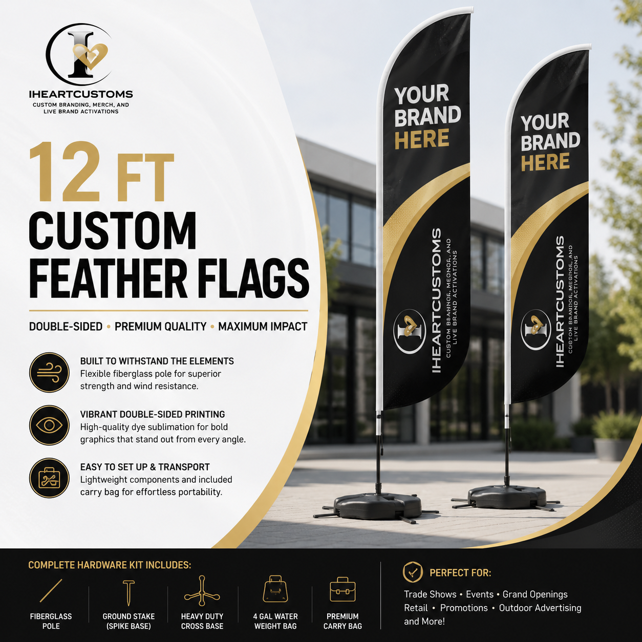 Custom Double-Sided Feather Flag