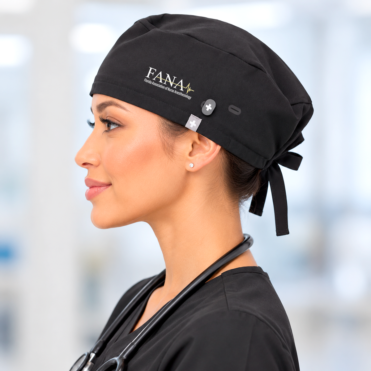FANA Exclusive FIGS Scrub Cap with Buttonholes