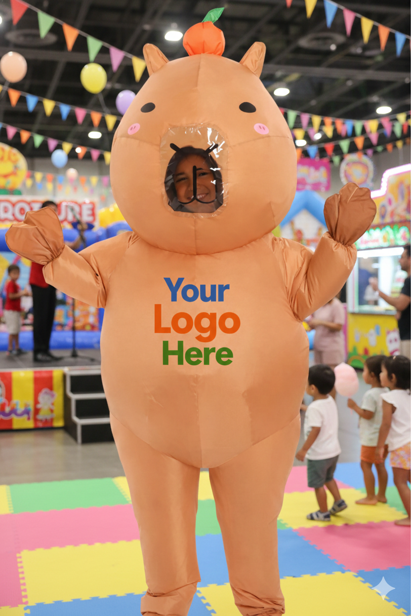 Custom Inflatable Capybara Costume With Logo | Branded Inflatable Suits for Events, Promotions & Marketing