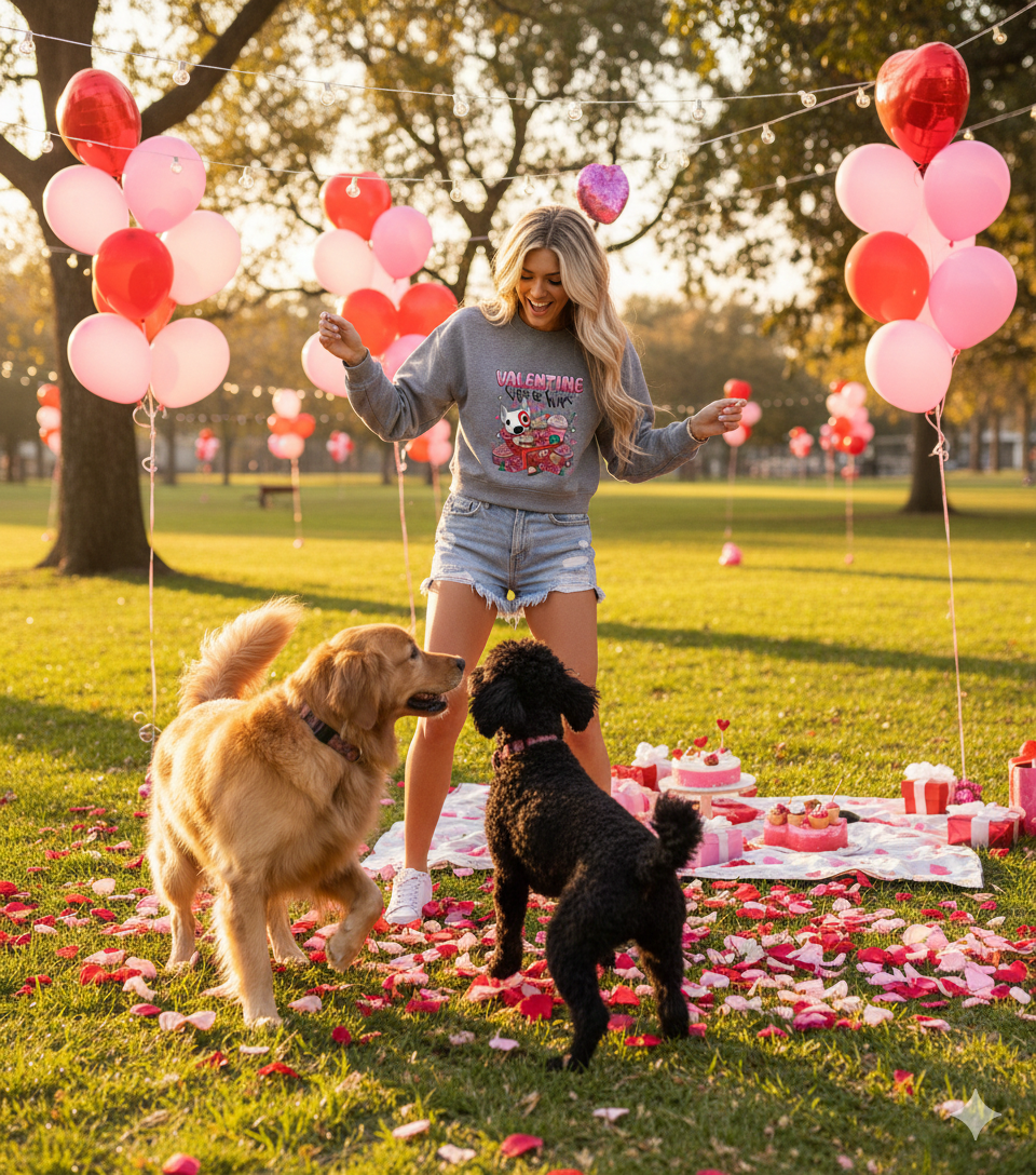 Sips & Trips Valentine Sweatshirt – Coffee & Travel Inspired Valentine Design