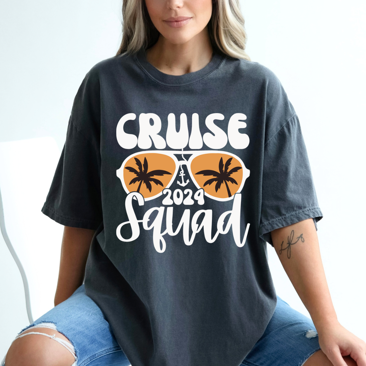 Cruise Squad 2024 - White - DTF Transfer Film