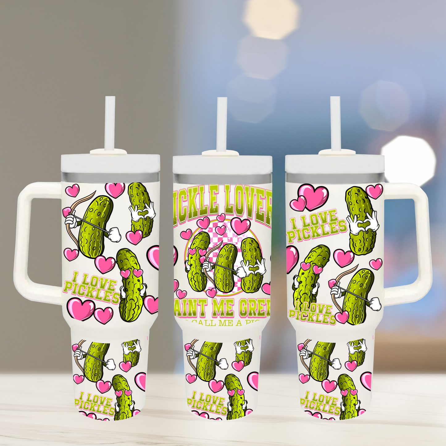 Pickle Lover - TOP & BOTTOM SET - 40 oz Tumbler UV DTF Transfer Film