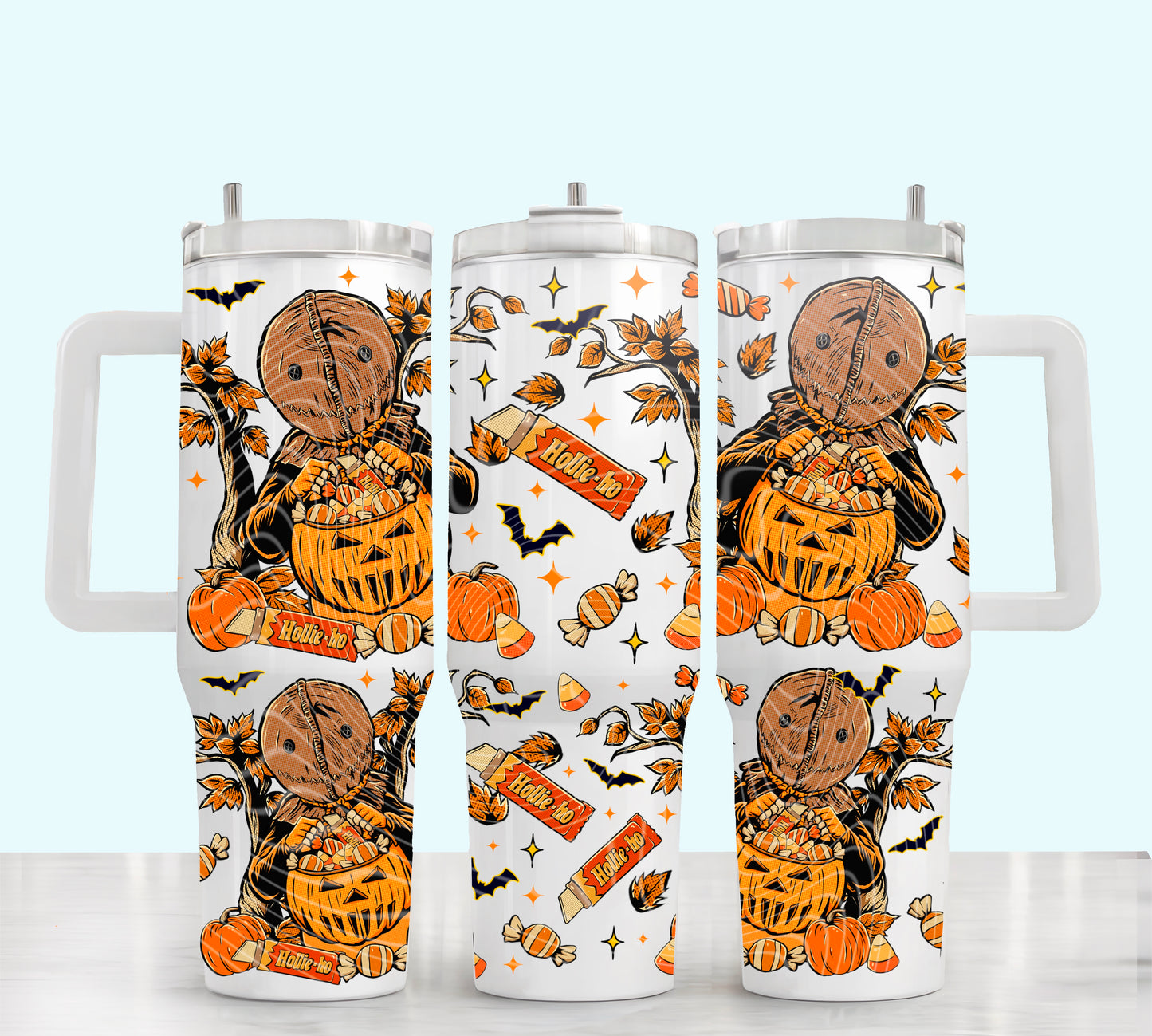 Support your local trick’r treaters - TOP & BOTTOM SET - 40 oz Tumbler UV DTF Transfer Film