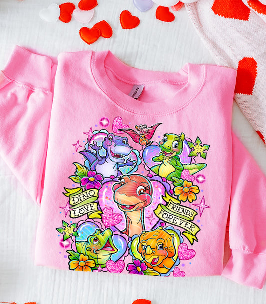 Valentine Dino Love DTF Transfer Film G125