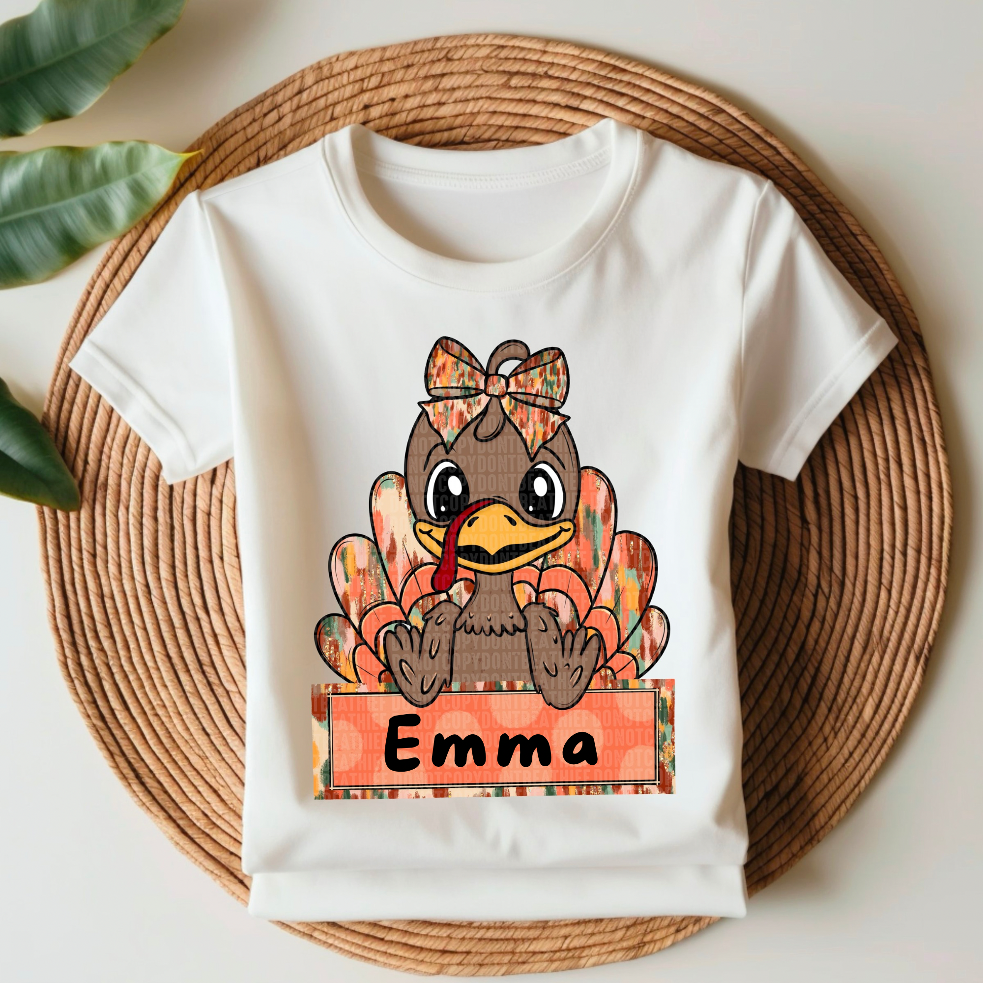 Customize Turkeys Customize it! Thanksgiving Turkey Bow with Name Transfer Film SD114 ...