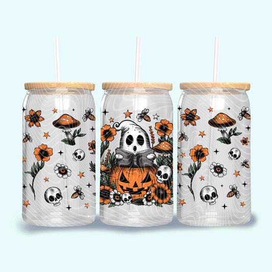 Spooky reader - 16oz UV DTF Transfer Film G084