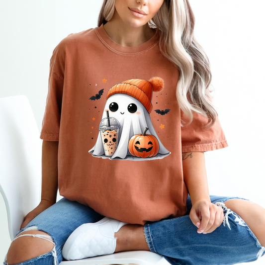 Halloween Spooky Boba Lover DTF Transfer Film Z084