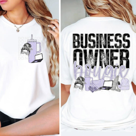 Matching DTF Series - Pocket & Back - Business Owner Bougie