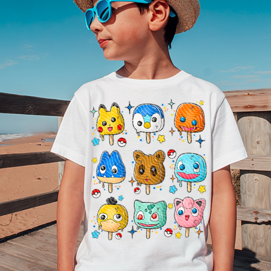 Summer Animal Friends Popsicles DTF Transfer Film