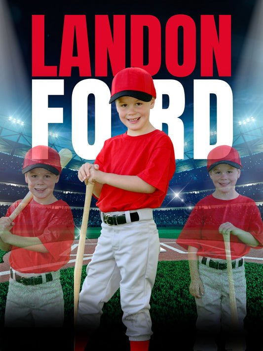 Custom Yard Signs – Baseball Player