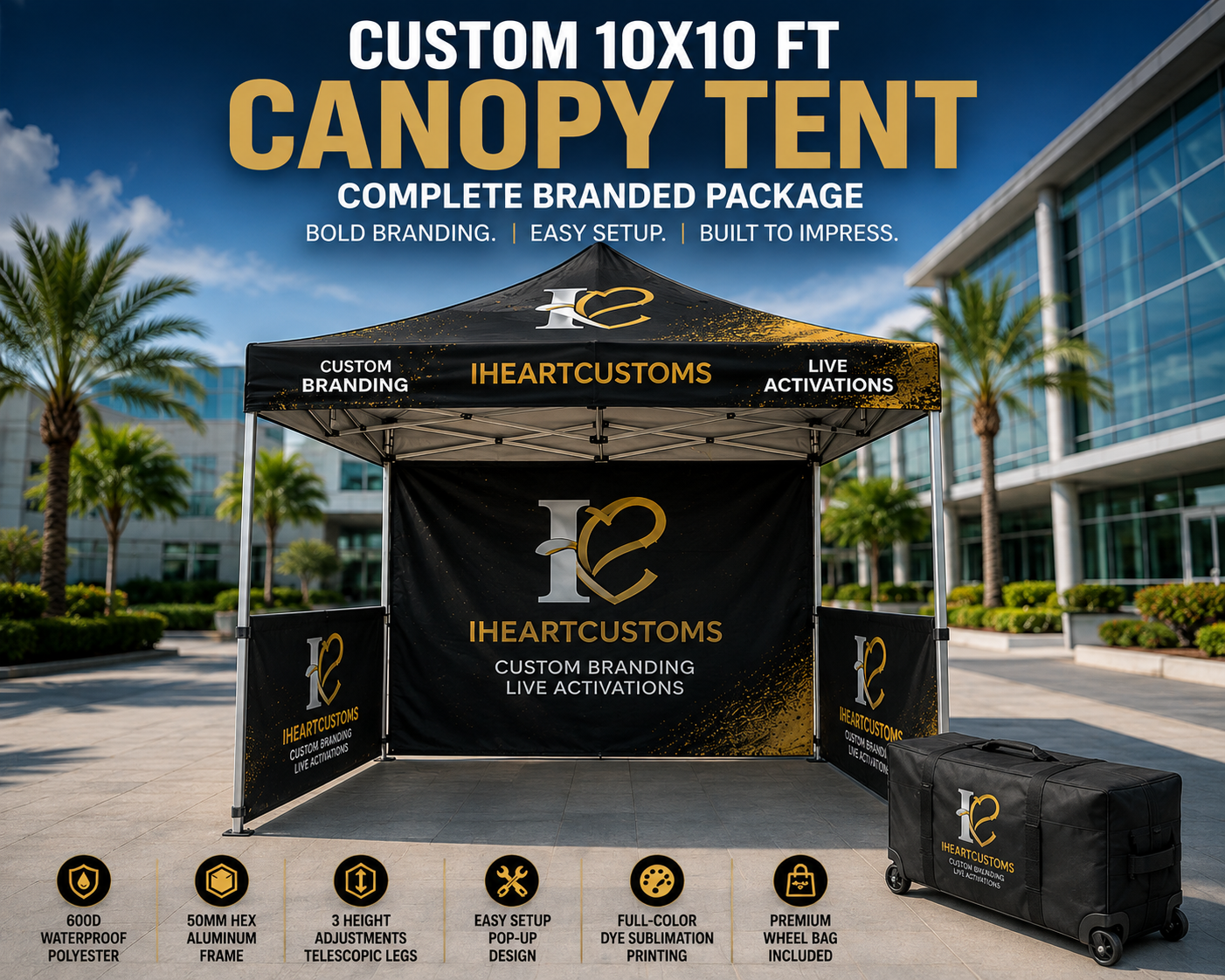 Custom Printed Canopy Tent Package