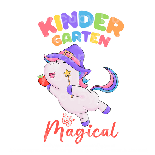 Kindergarten Unicorn Transfer Film 2223