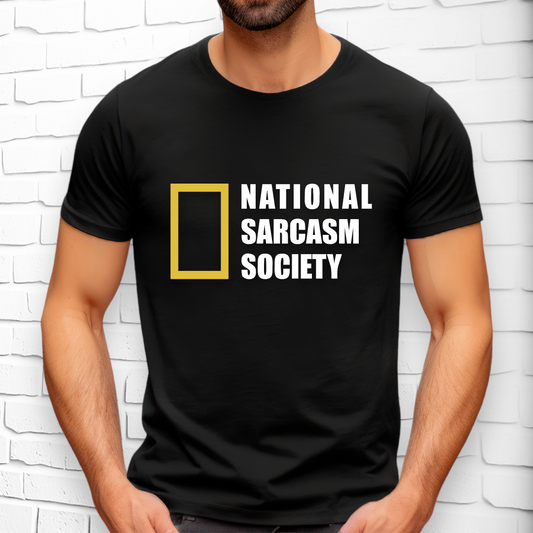 National Sarcasm Society Adult Cotton T-shirt