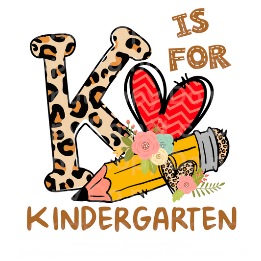 K is for Kindergarten Transfer Film 2130