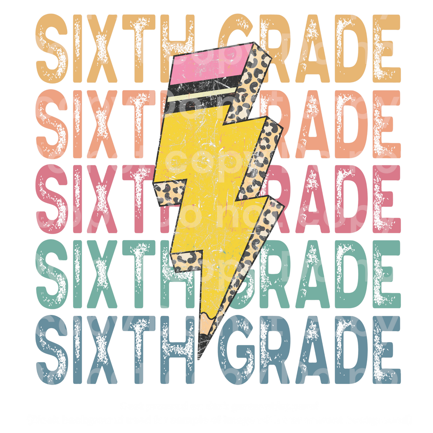 Sixth Grade Lightning Pencil Transfer Film 2249