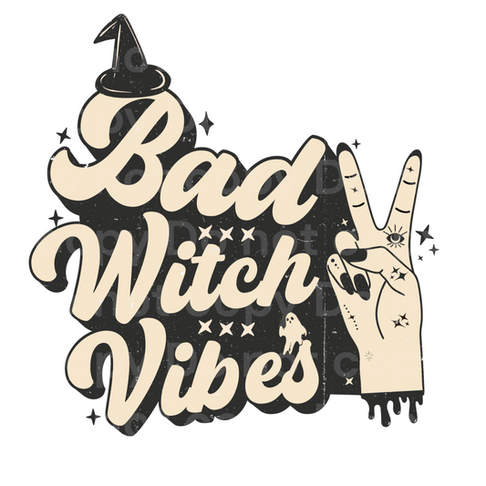 Bad witch Vibes Transfer Film 1128