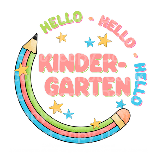 Hello Kindergarten Transfer Film 2220