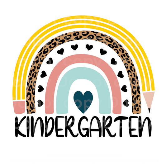 Pencil rainbow Kindergarten Transfer Film 2128