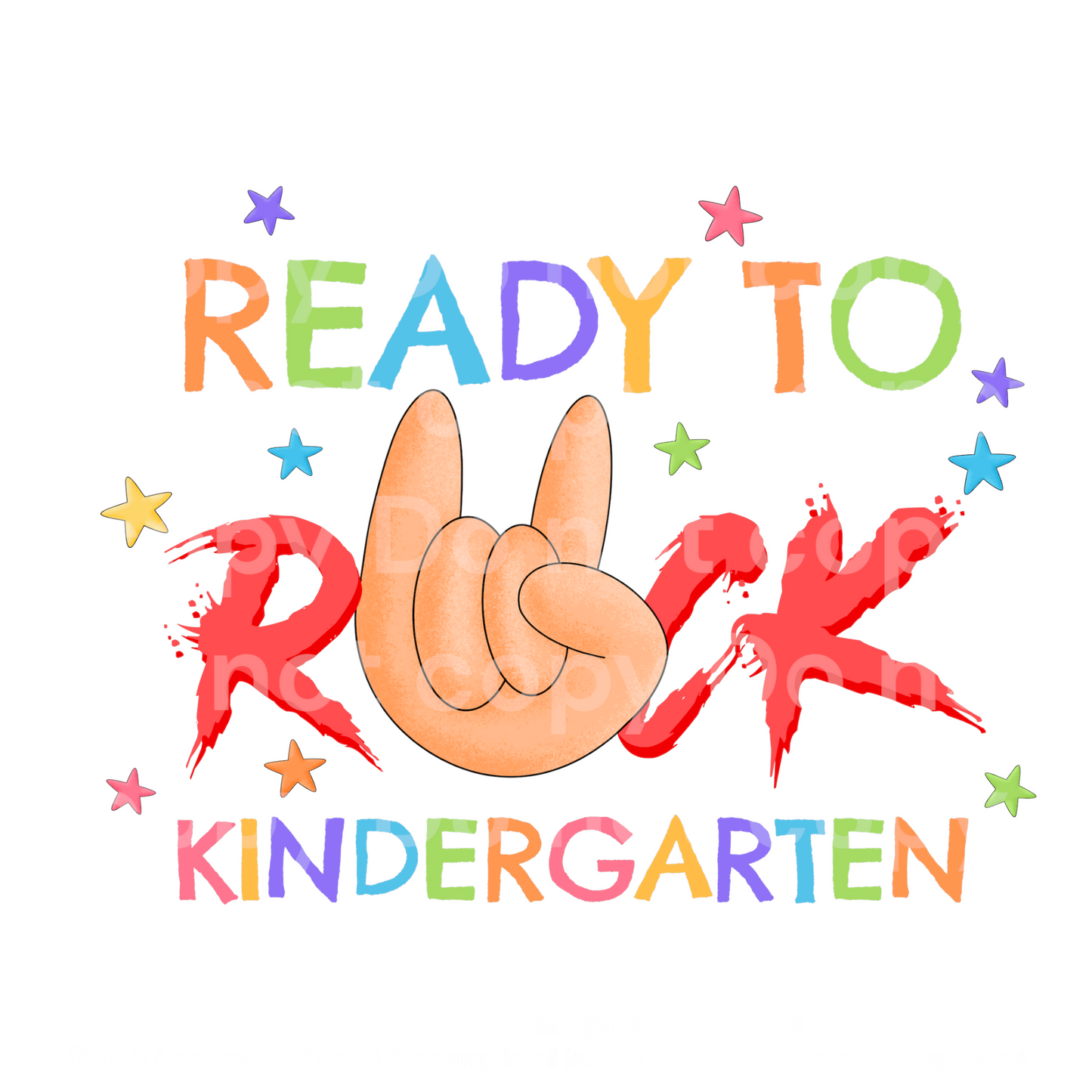 Ready to rock Kindergarten Transfer Film 2226