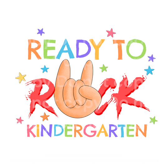 Ready to rock Kindergarten Transfer Film 2226