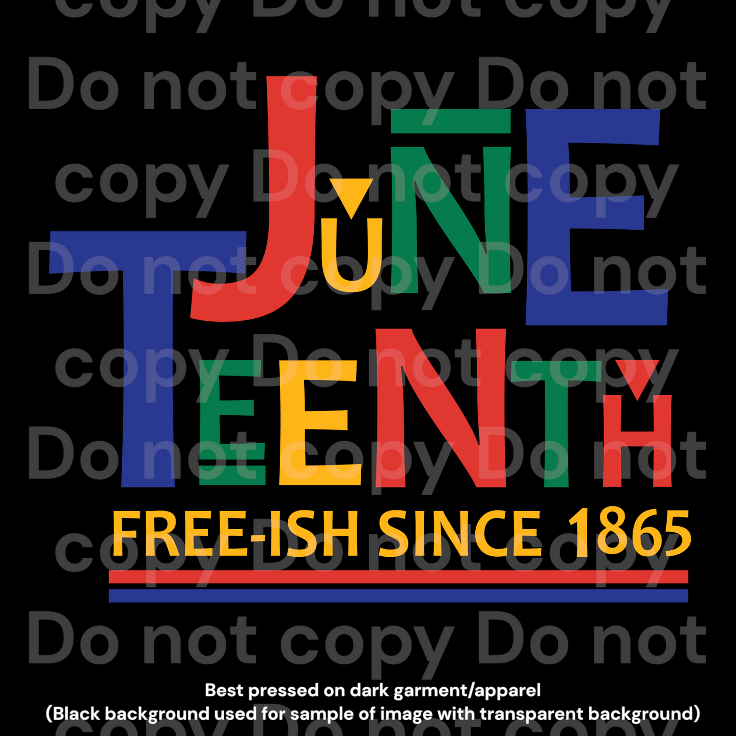 Juneteenth DTF Transfer Film C3044