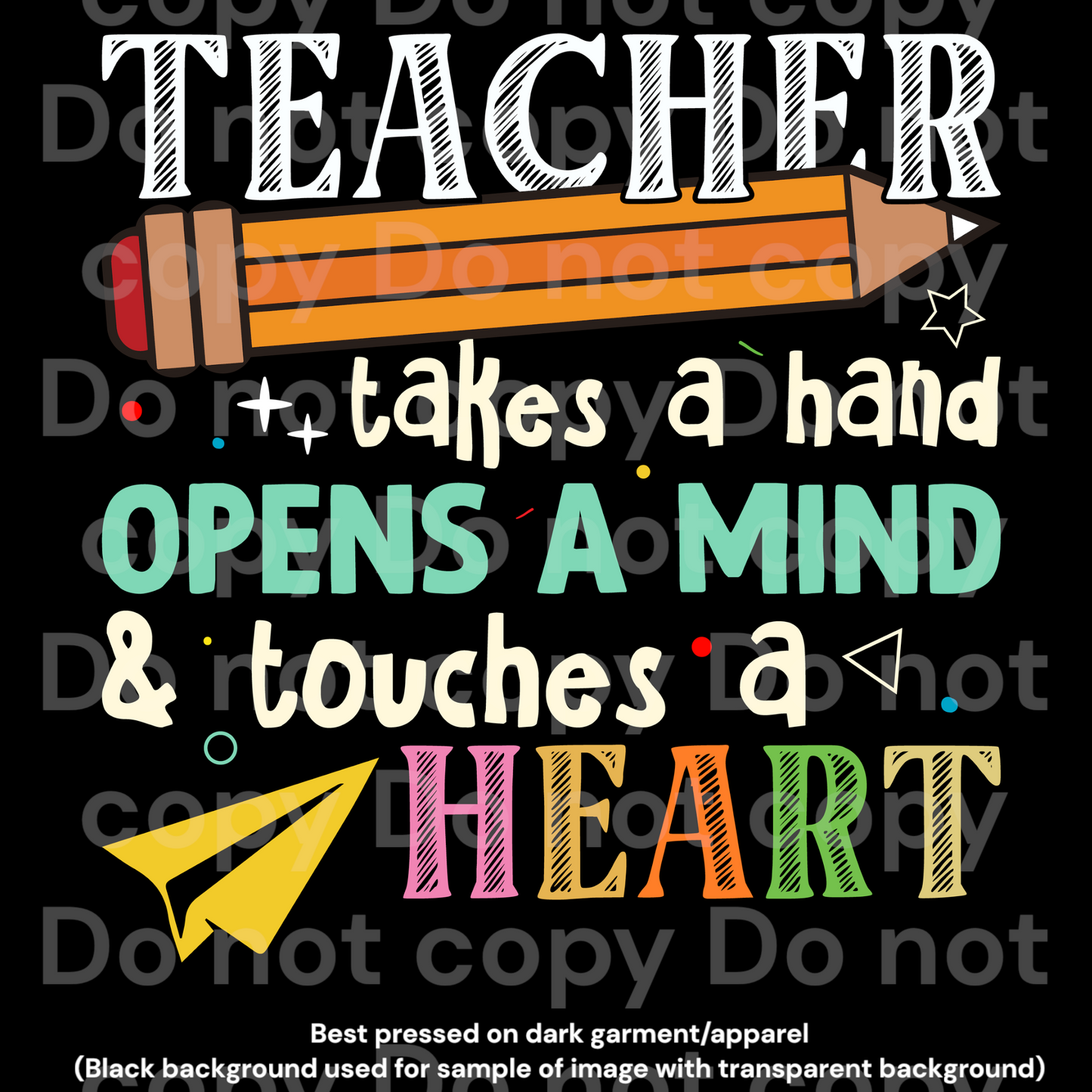 Teacher Quote Transfer Film 2250