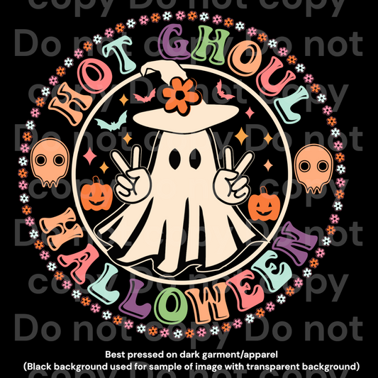 Hot Ghoul Halloween Transfer Film 1126