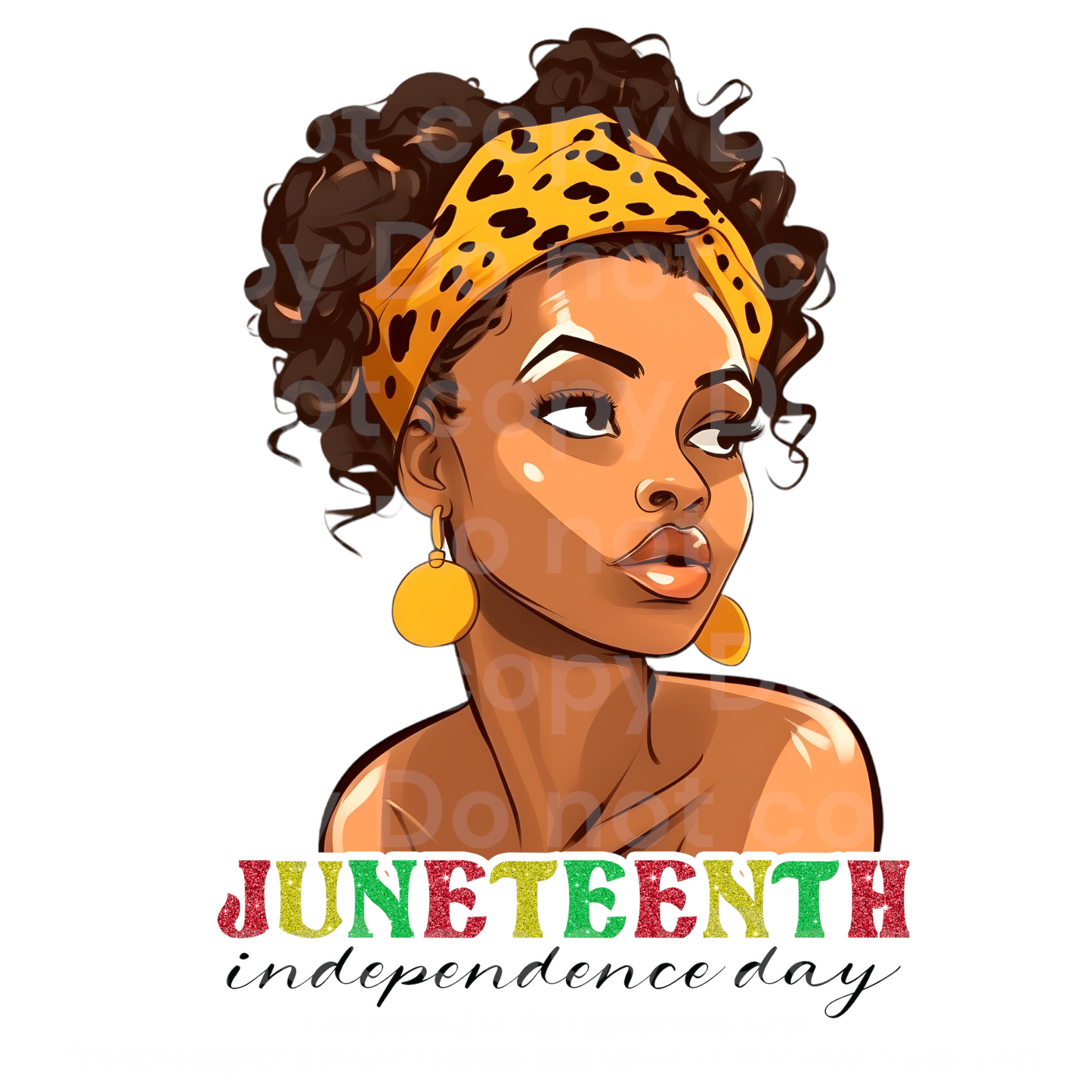 Juneteenth Independence DTF Transfer Film C3003