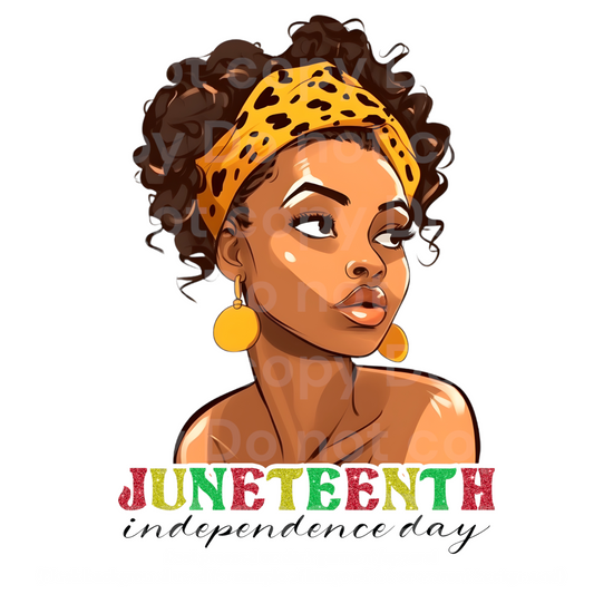 Juneteenth Independence DTF Transfer Film C3003