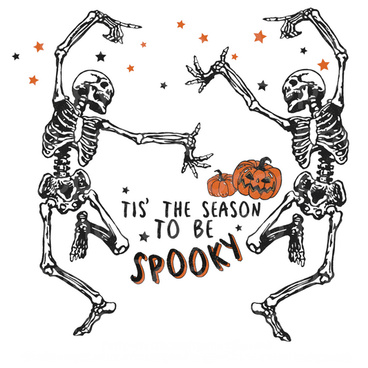 Tia the season to be spooky Skeleton dance Transfer Film 1132