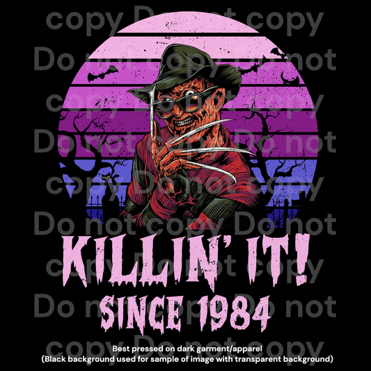 Horror Killin it since 1984 Transfer Film 1114