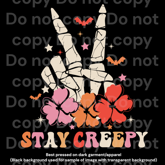 Stay Creepy Transfer Film 1124