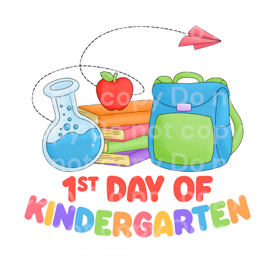 1st Day of Kindergarten Transfer Film 2216