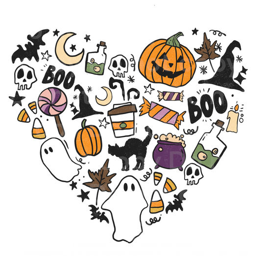 Boo Heart Transfer Film 1135