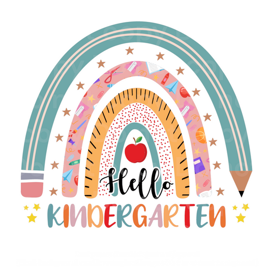 Rainbow Hello Kindergarten Transfer Film 2129