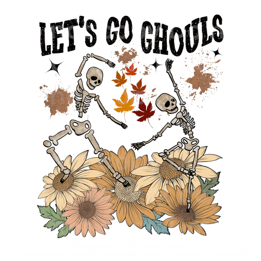 Let’s go Ghouls Skeleton Transfer Film 1087