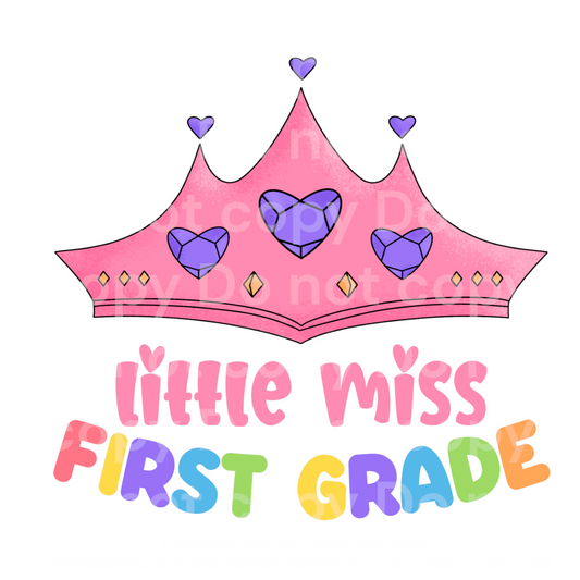 Little Miss First Grade Pencil Transfer Film 2230